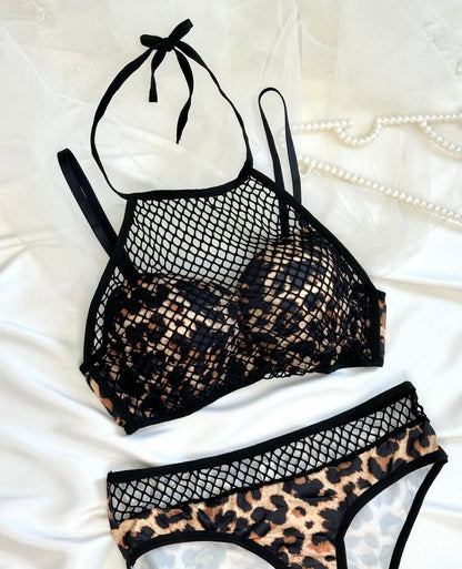 Fish Net Unique Style Bra Set