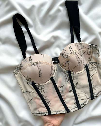 Embroidered Stylish Corset