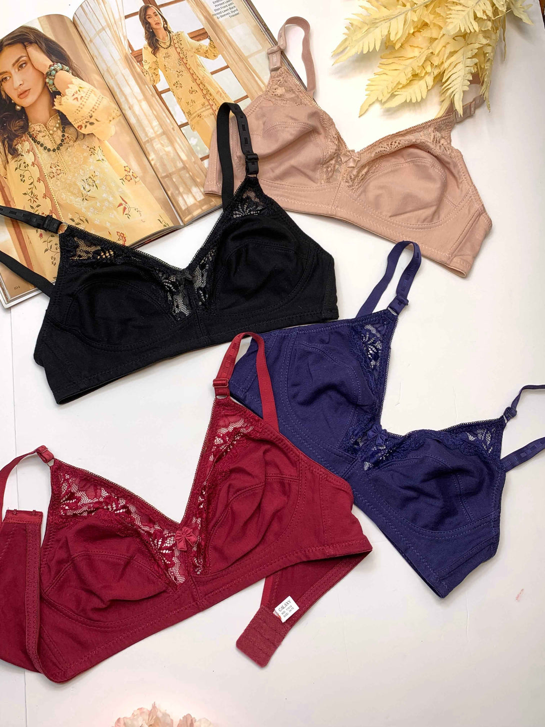 Cotton Net Daily Wear Soft Bra – Lamaisah pink