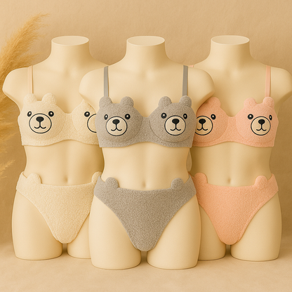 Baby Bear Bra Set Plush