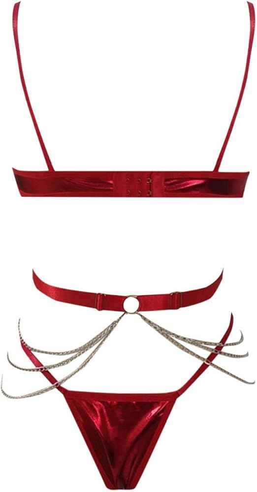 Leather Look Sexy Chain Cosplay