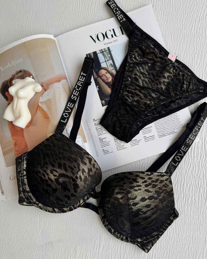 Premium Victoria Secret Tiger Print Bra Set