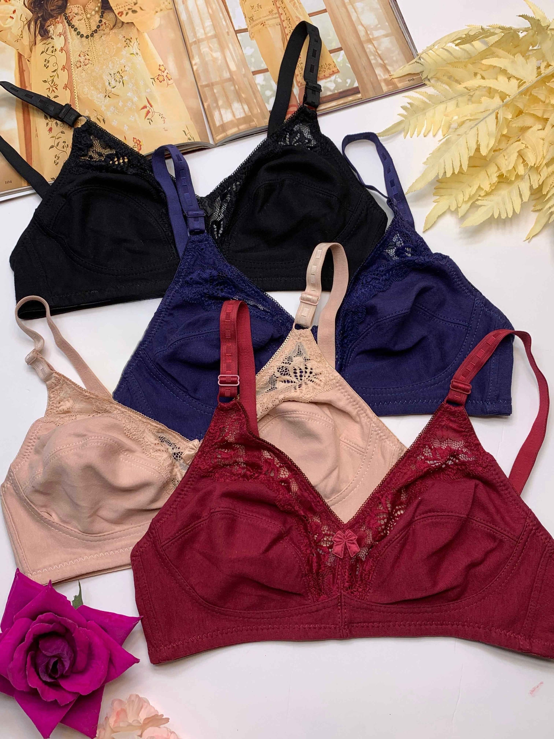 Cotton Net Daily Wear Soft Bra