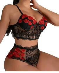 Floral Lingerie Set
