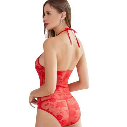Sexy Red Net Cosplay
