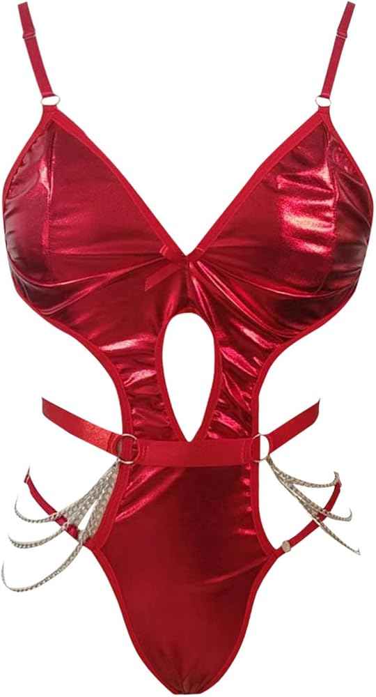 Leather Look Sexy Chain Cosplay