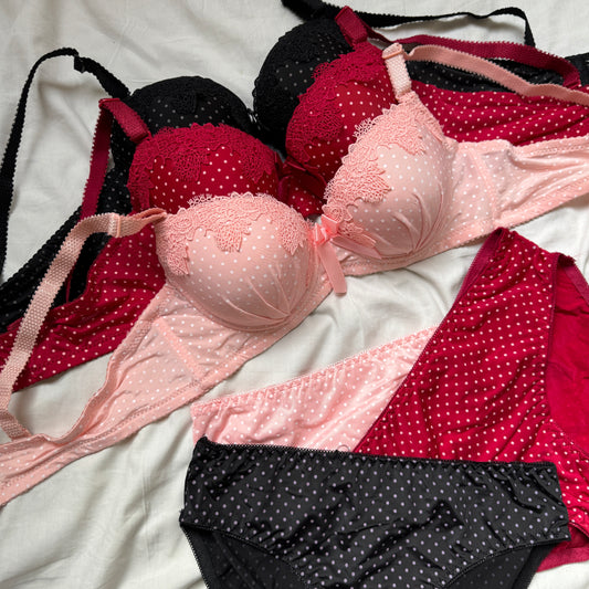 Polka Dots Bra Set
