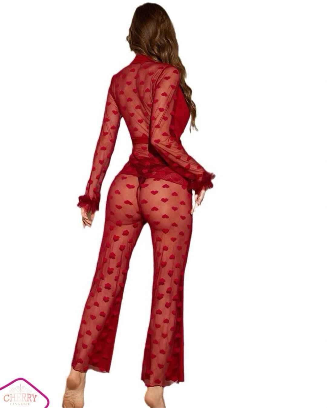 Premium Red Pajama Set