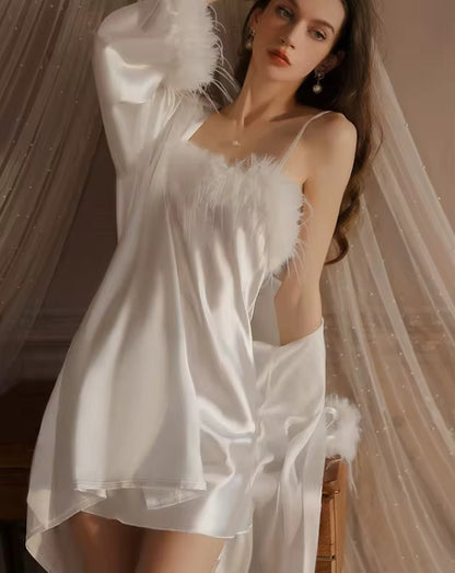Premium Silk Two Piece Nighty