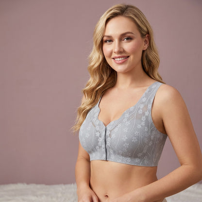 Front open Creamy Soft Seamless Bra