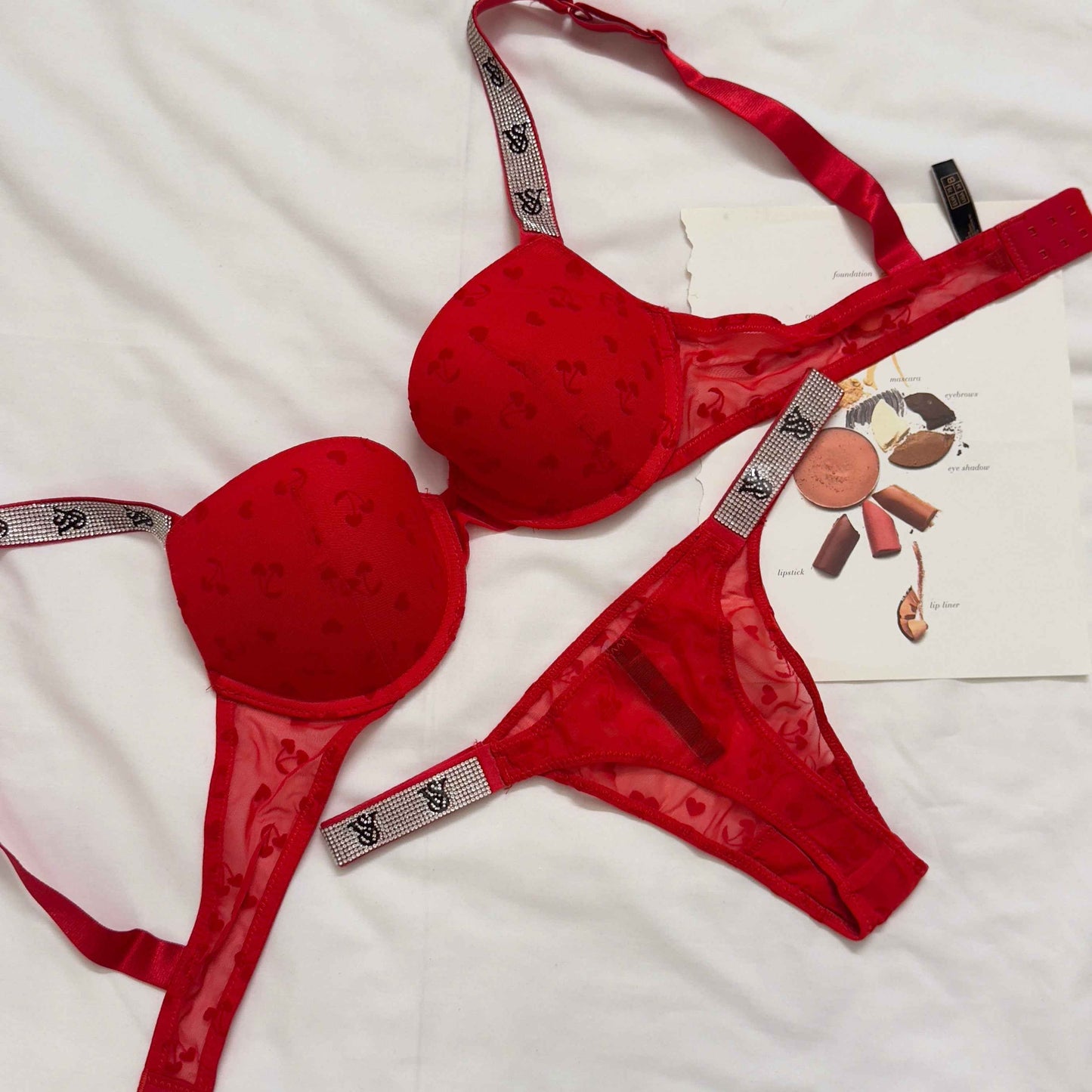 VS Cherry Bra Set