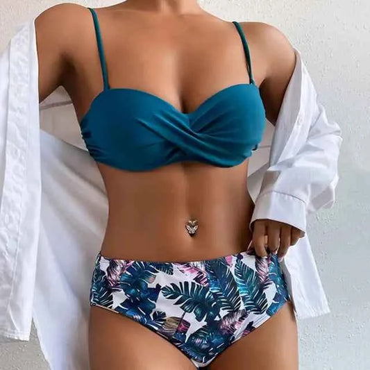 Two Piece Floral Bikini Set
