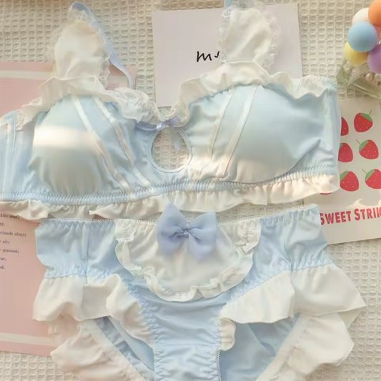 Ultra Soft Rabbit Ear Bra Set