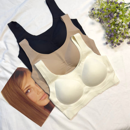 Seamless Thick Strap Scoop Bra