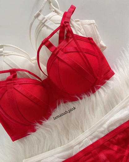 Lacy Push-Up Bra Set