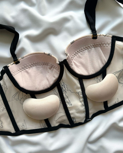 Embroidered Stylish Corset