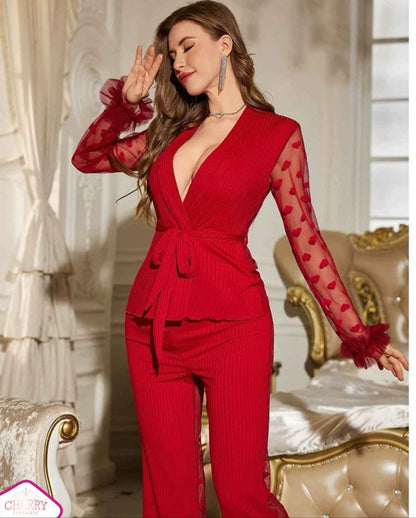 Premium Red Pajama Set