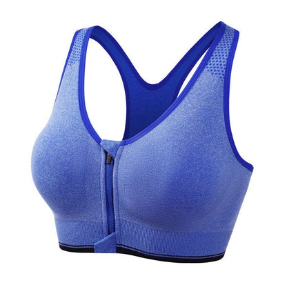 Front Zipper Sports Bra