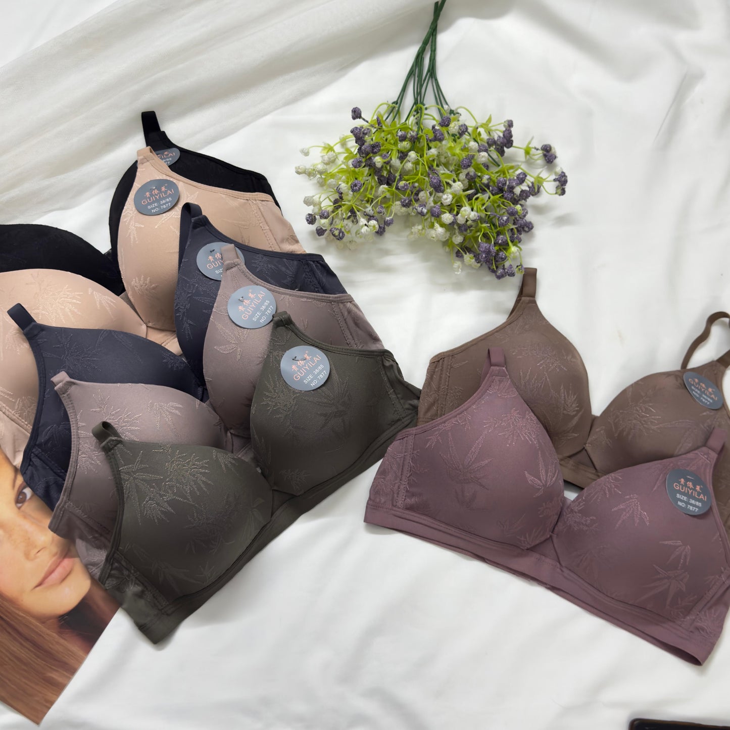 Seamless Self Print Bra(Dailywear)