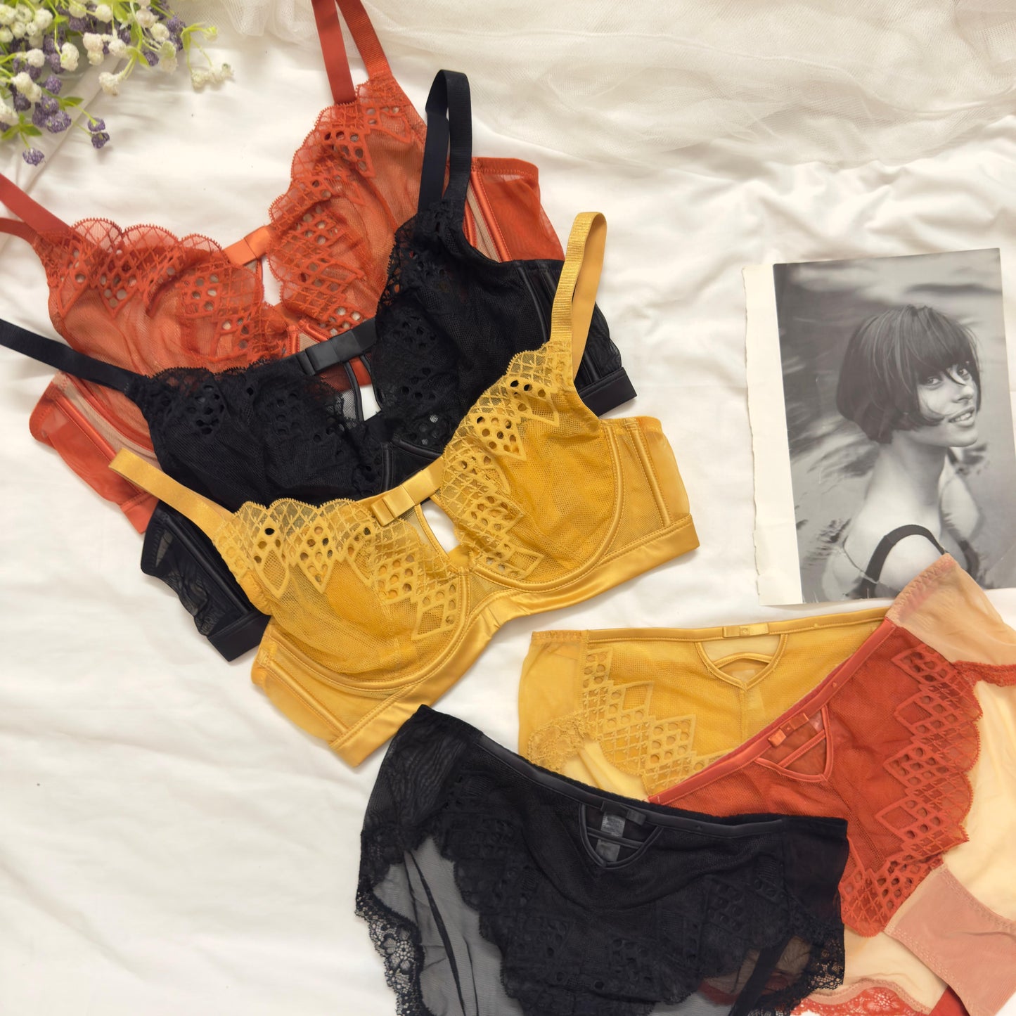 Net Bra Set New