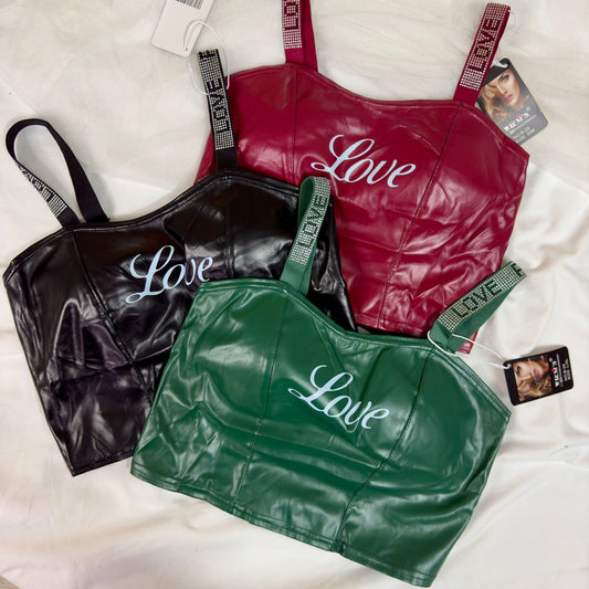 Leather Love Crop Top