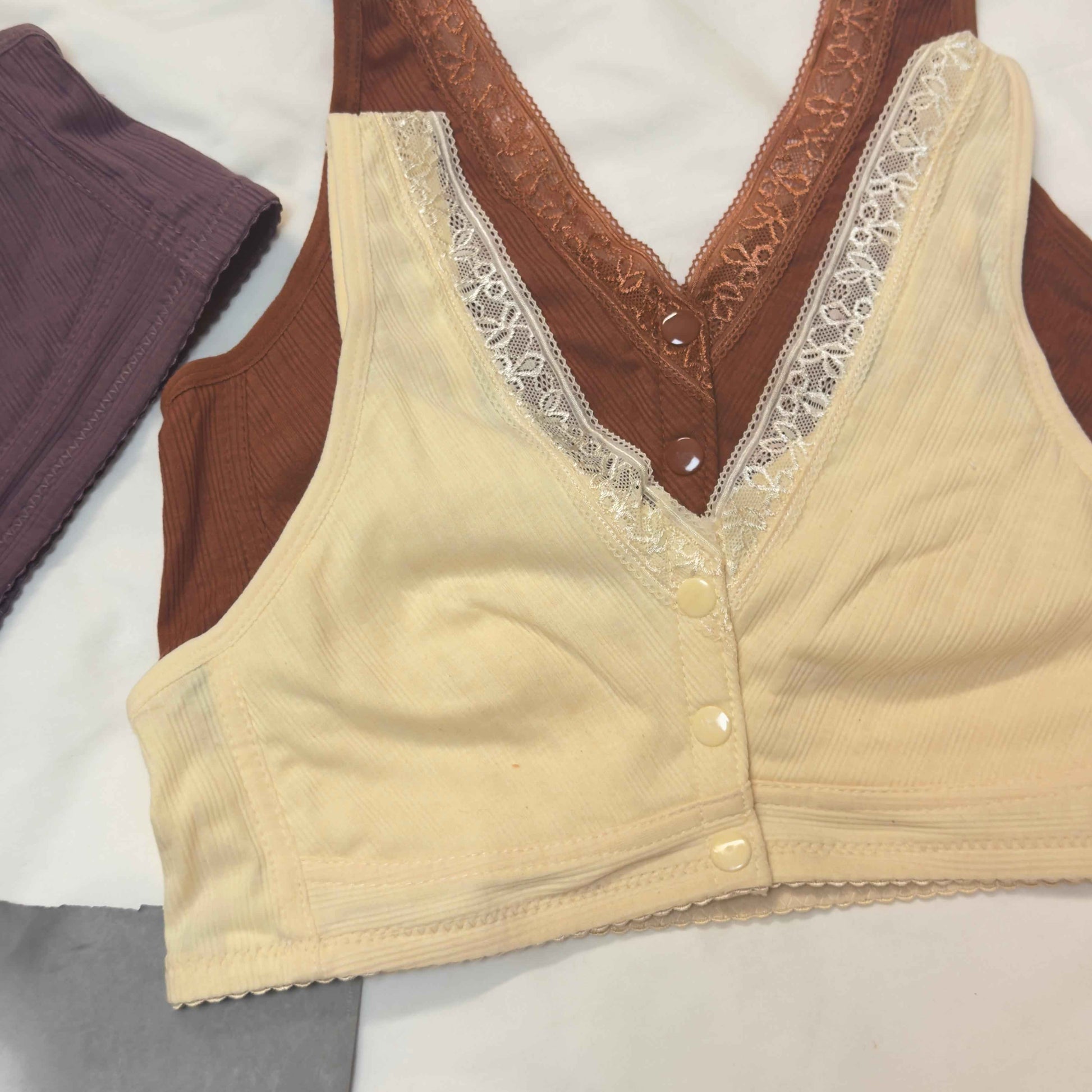 Front Open Cotton Nursing Bra