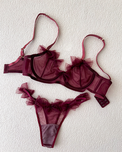 Premium Net Bra Set