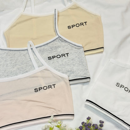 Sport Written Thin Strap Biddie