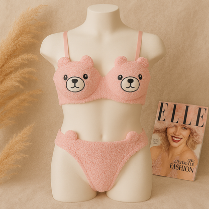 Baby Bear Bra Set Plush