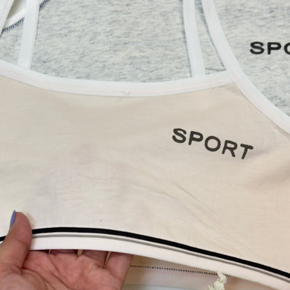 Sport Written Thin Strap Biddie
