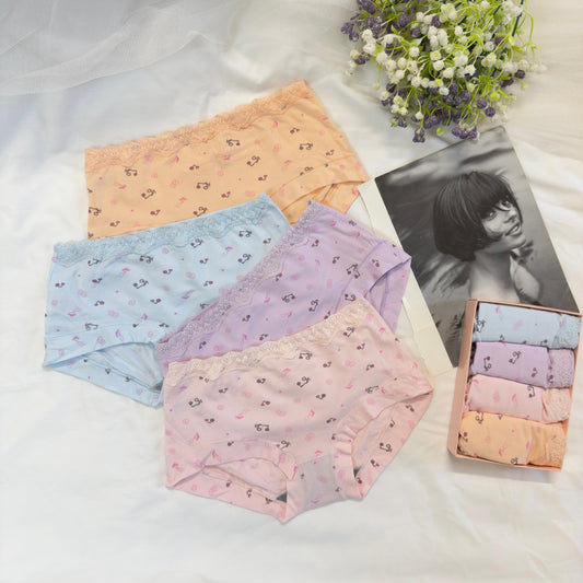 Pack of 4 Floral Print Panties