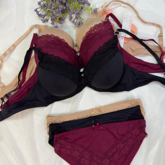 Soft Padded Bra Set