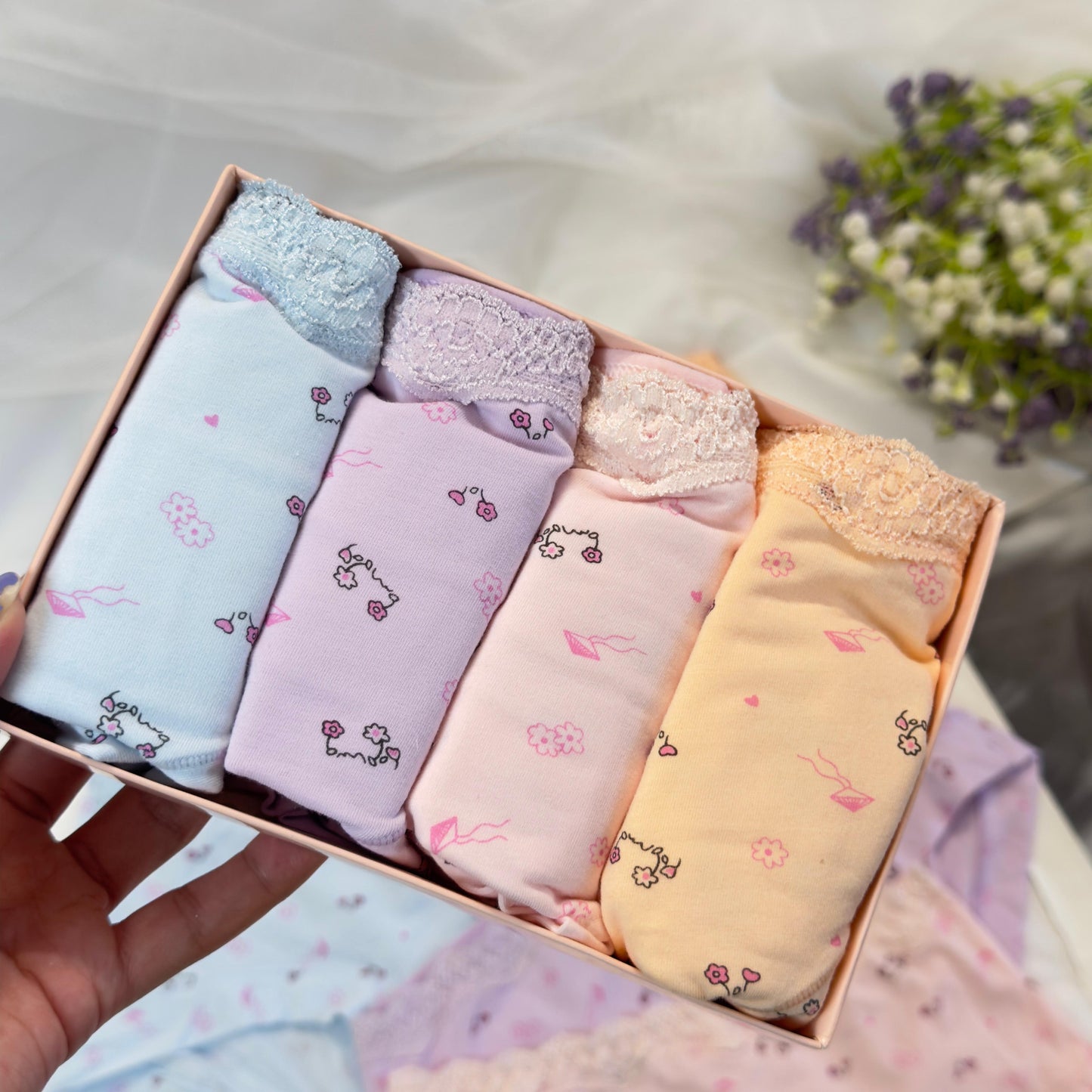 Pack of 4 Floral Print Panties