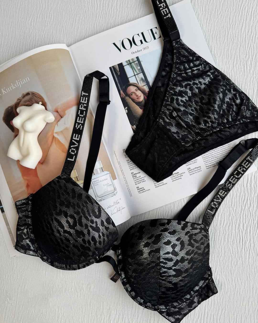 Premium Victoria Secret Tiger Print Bra Set