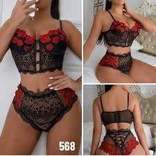 Floral Lingerie Set