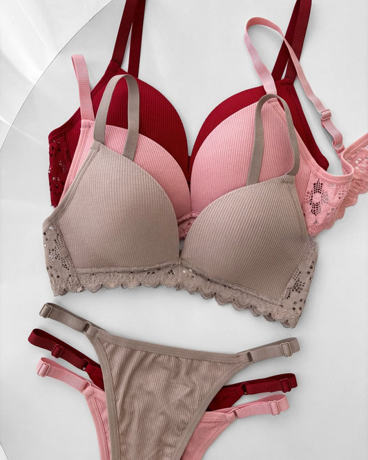 Daily wear Cute Seamless Bra Set