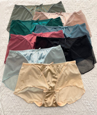 Soft Panties with silk patch
