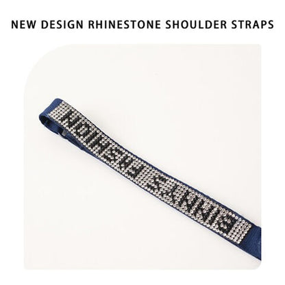 Rhinestone Shoulder Strap Bra