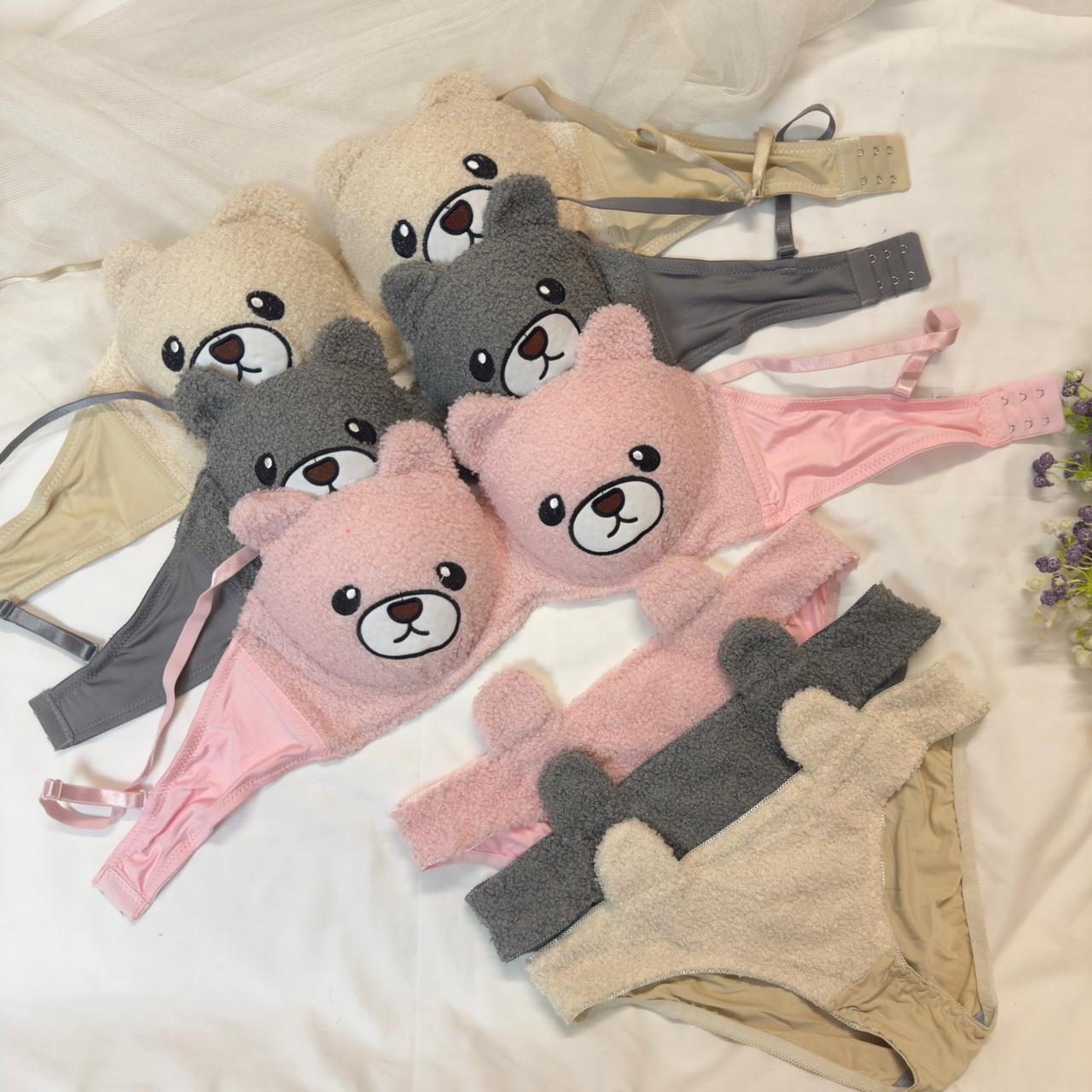 Baby Bear Bra Set Plush