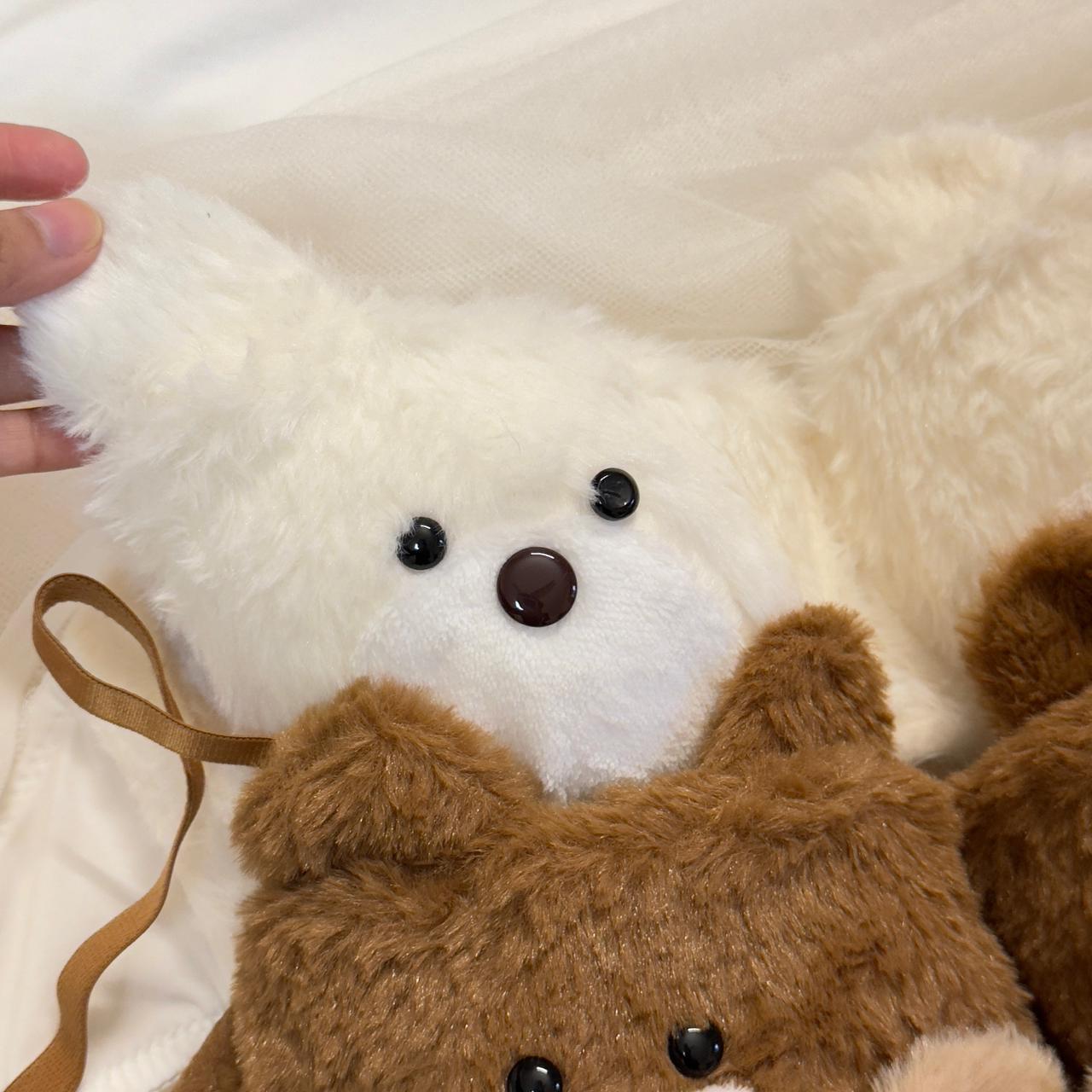 Teddy Bear Fluffy Plush Bra Set