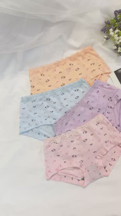 Pack of 4 Floral Print Panties
